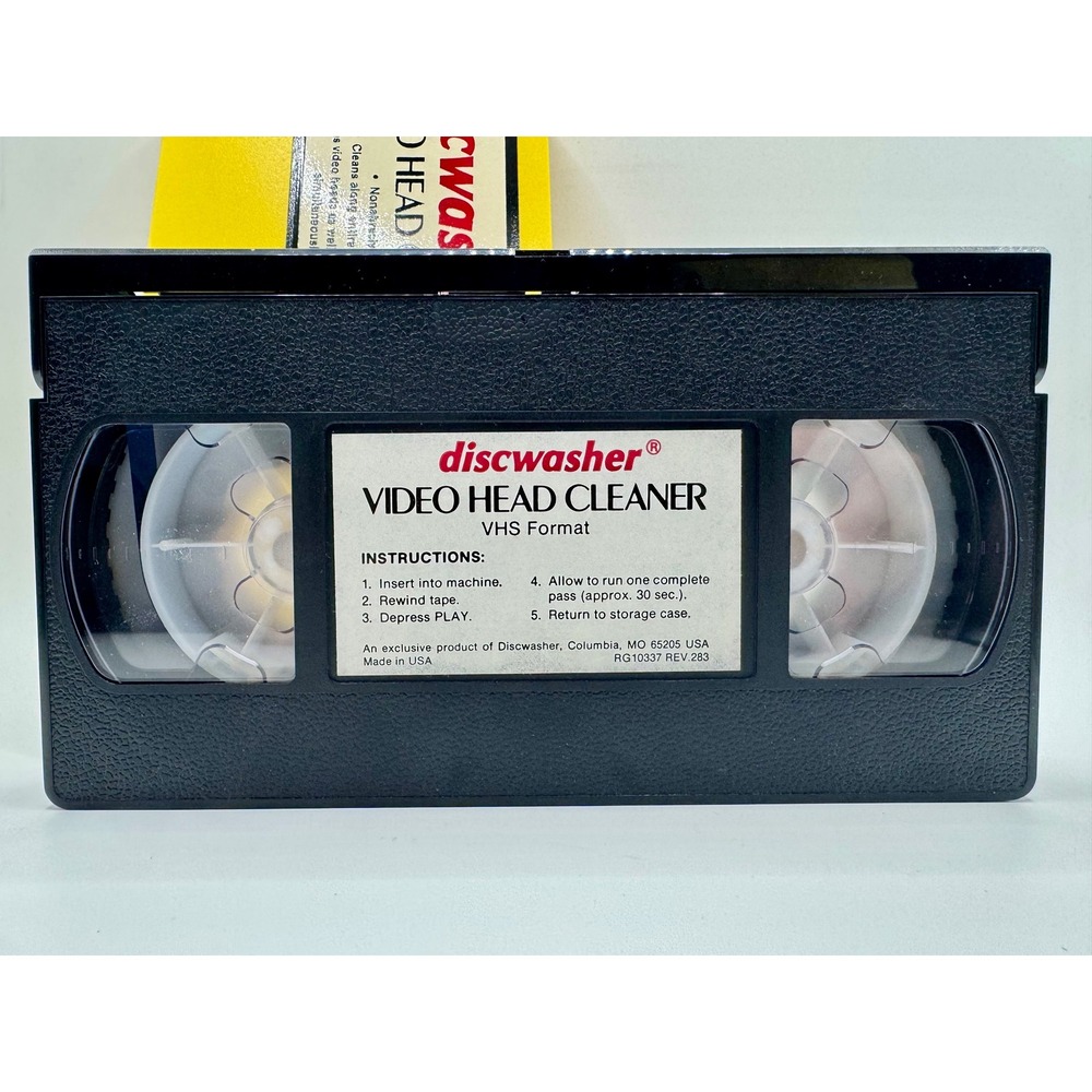 Discwasher Video Head Cleaner VHS Nonabrasive VCR Maintenance USA - Picture 3 of 6